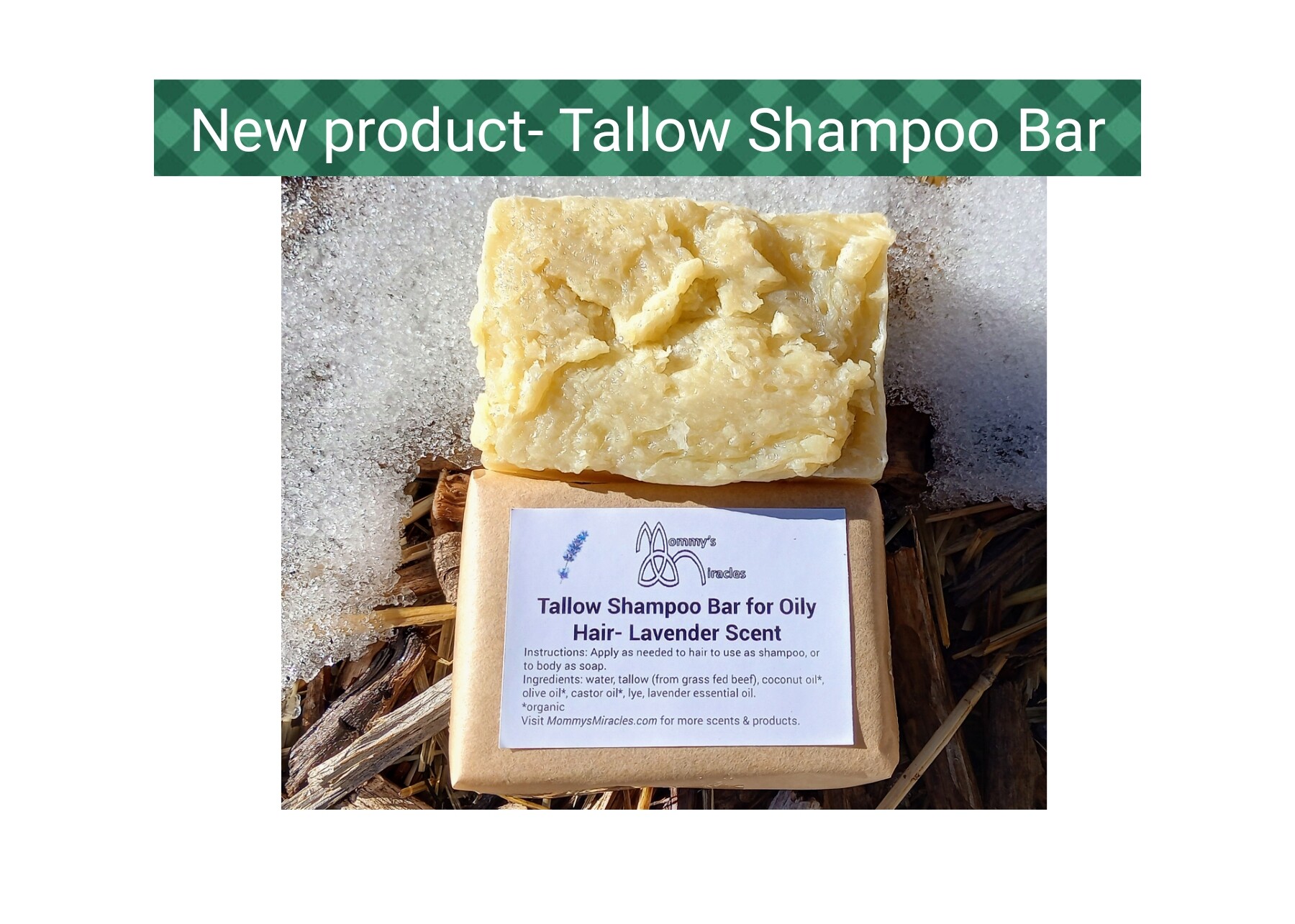 Tallow Shampoo Bar